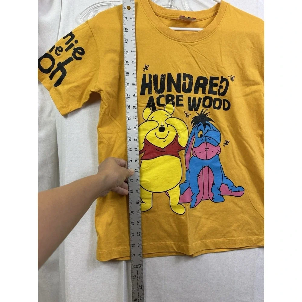 Winnie the Pooh Kids Shirt Yellow Hundred Acre Wood Eeyore‎ Graphic Tee Disney